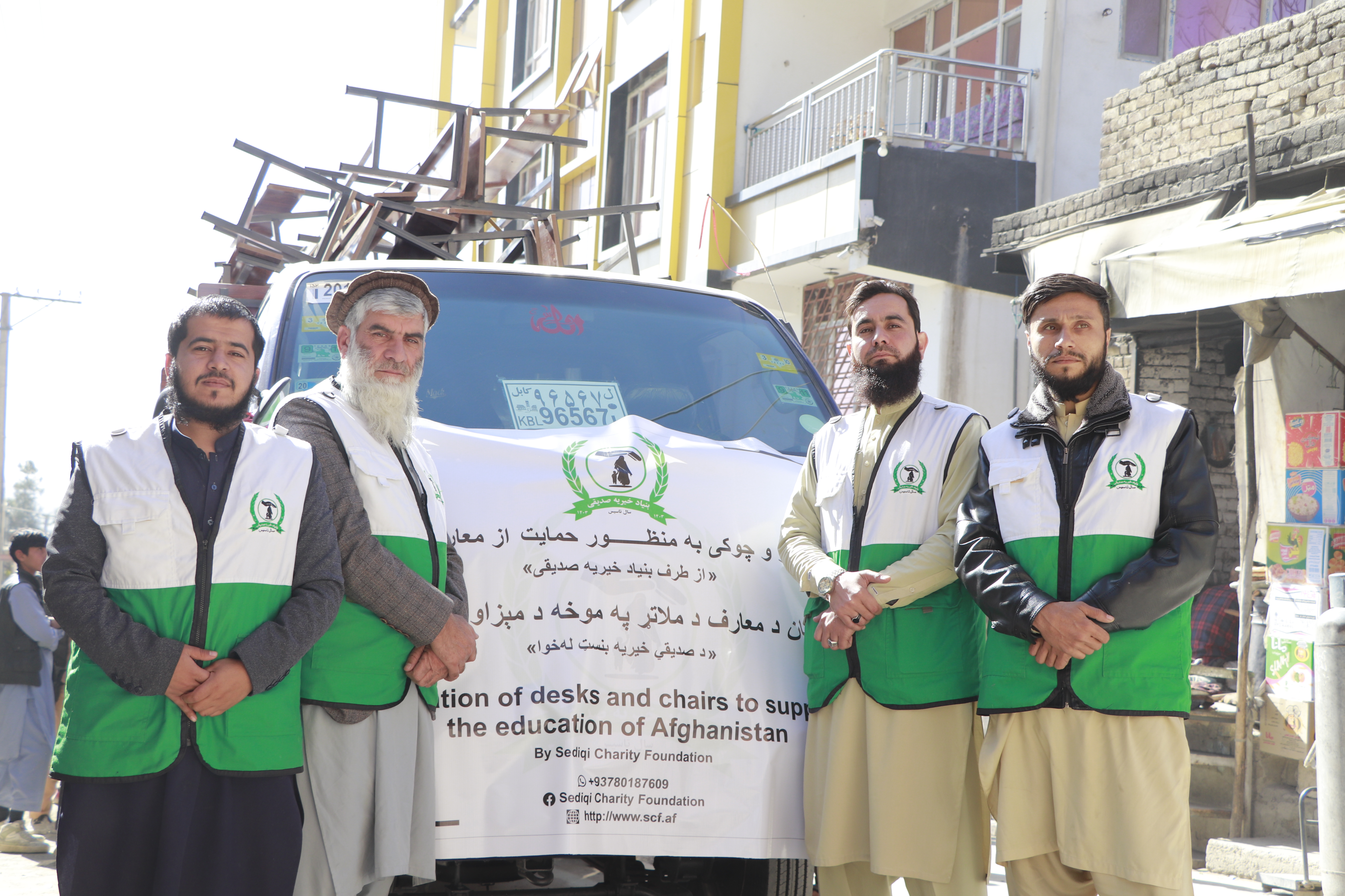 SCF Delivers Tables and Chairs to Sulaiman Khil School
